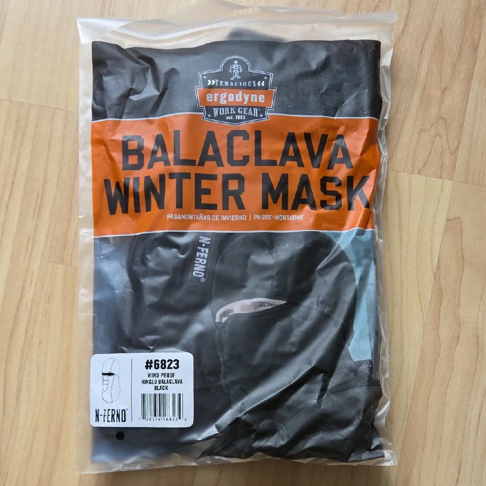 Ergodyne Black Balaclava Winter Mask